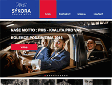 Tablet Screenshot of panska-moda-sykora.cz